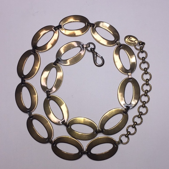 Fossil vintage chain metal belt 47” length - Picture 8 of 12